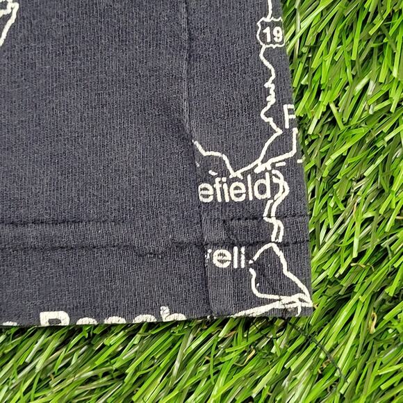 Pennsylvania City Map Shirt Large 23x27 Blue White AOP - Picture 13 of 13